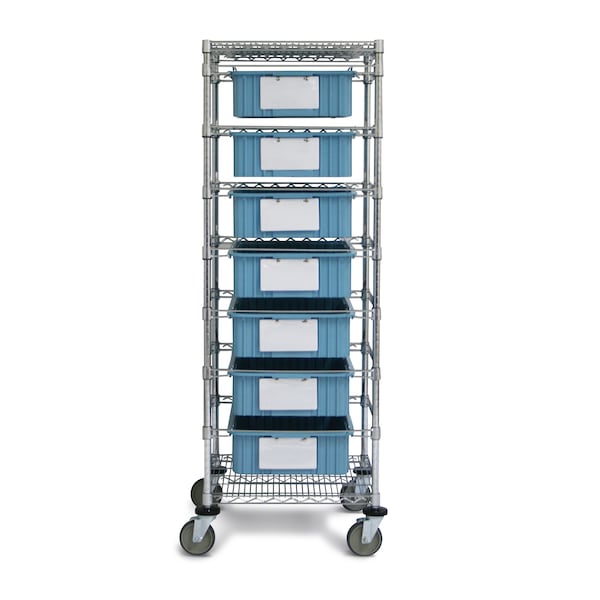 Bin Storage Cart, 24x24x69